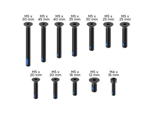 Zestaw śrub w kolorze czarnym Quad Lock® PRO