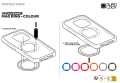 Fioletowy pierścień Quad Lock® MAG