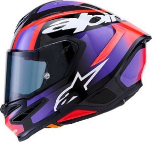 Kask Alpinestars Supertech S-R7 Lumen | purple-red