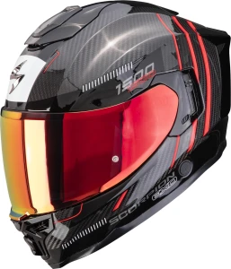 Kask Scorpion EXO-1500 Air Carbon ZITY red + ciemny wizjer