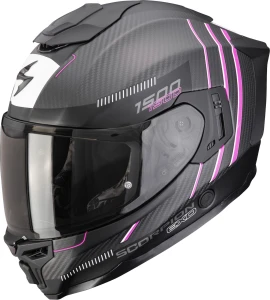 Kask Scorpion EXO-1500 Air Carbon ZITY pink + ciemny wizjer