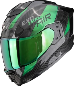 Kask Scorpion EXO-1500 Air Carbon PLATTED green + ciemny wizjer