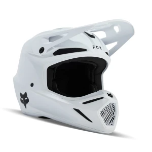 KASK MOTOCYKLOWY JUNIOR FOX V3 SOLID MATTE WHITE YS