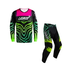 STRÓJ OFFROADOWY BLUZA I SPODNIE LEATT KIT MOTO 3.5 TIGER PINK S