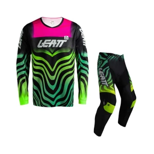 STRÓJ OFFROADOWY BLUZA I SPODNIE JUNIOR LEATT KIT 3.5 TIGER PINK S