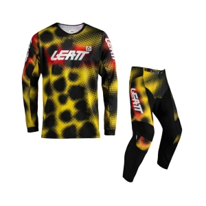 STRÓJ OFFROADOWY BLUZA I SPODNIE JUNIOR LEATT KIT 3.5 LEOPARD YELLOW L