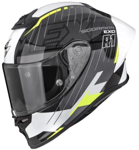 Kask Scorpion EXO-R1 EVO II CARBON Surge + II szyba | white