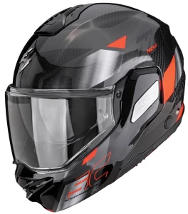 Kask Scorpion EXO-TECH Carbon Drift II Red + ciemny wizjer