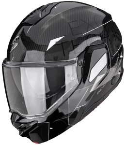 Kask Scorpion EXO-TECH Carbon Viator Silver II + ciemny wizjer
