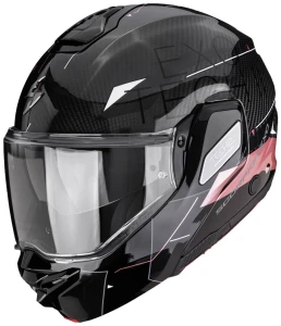 Kask Scorpion EXO-TECH Carbon Viator Pink II + ciemny wizjer
