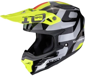 Kask off-road Scorpion SMX-10 Leap | black-neon yellow