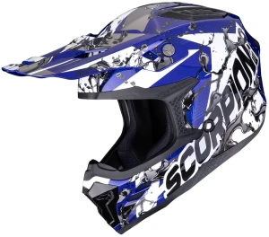 Kask off-road Scorpion SMX-10 Gasoline | blue-white-black